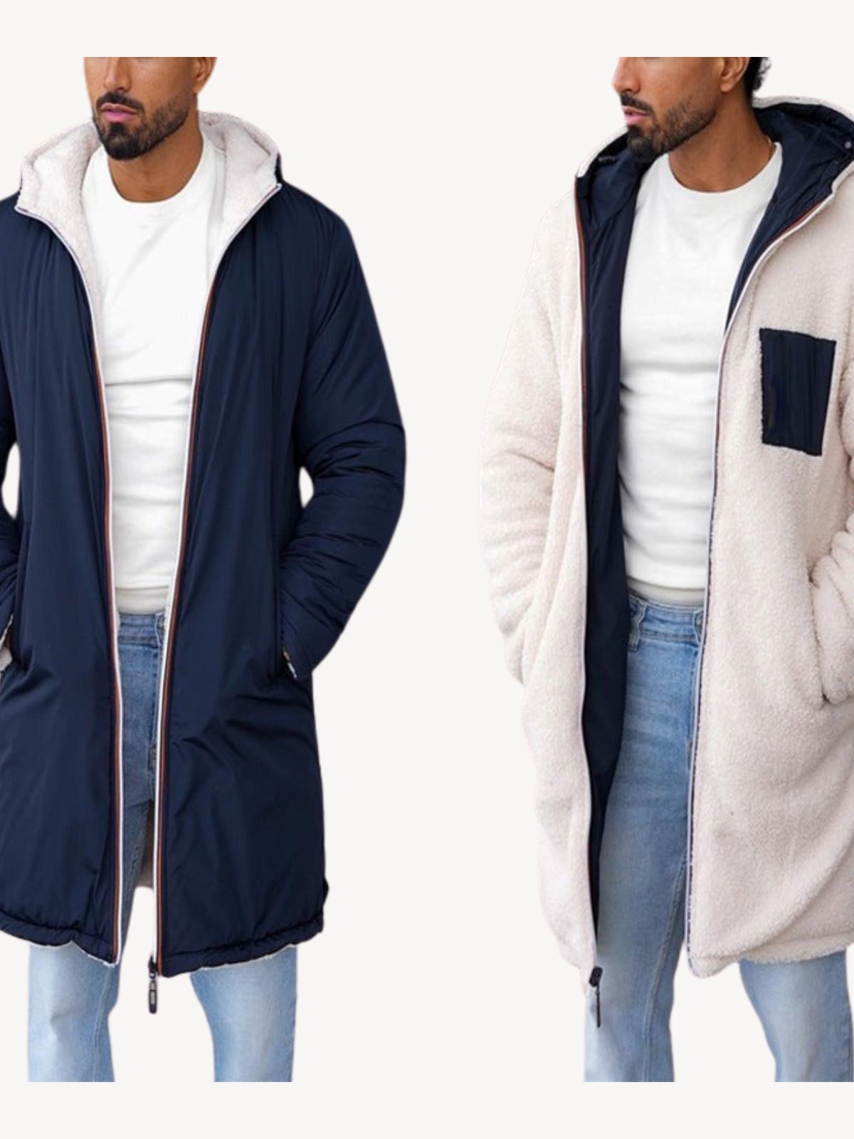 GASPARD - MANTEAU EN POLAIRE RÉVERSIBLE