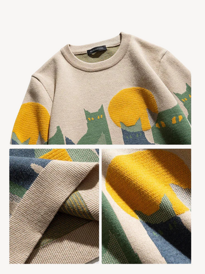 GUYLIAN - PULL AVEC MOTIF CHAT