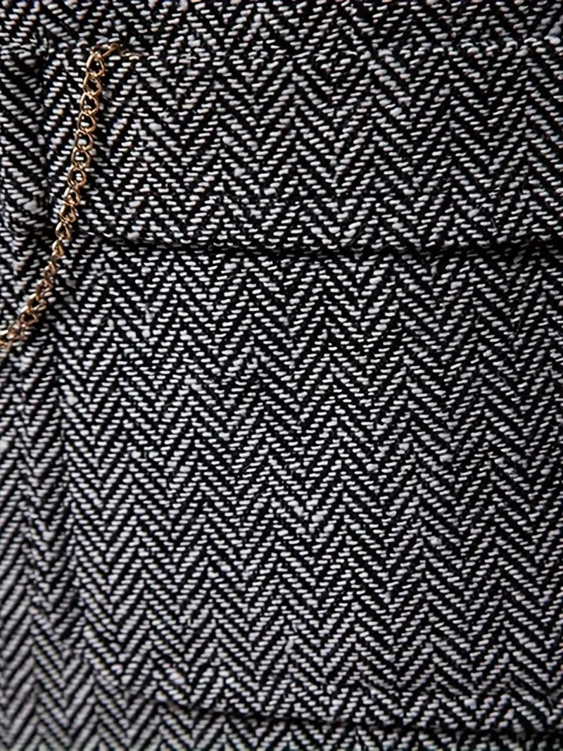 FERDINAND - GILET À MOTIF CHEVRON RÉTRO